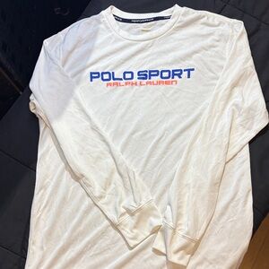 Polo by Ralph Lauren White Long Sleeve Performance Tee shirt